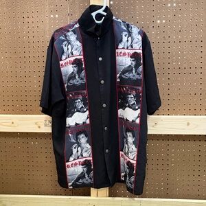 ITEM#21 Men's DRAGONFLY Al Pacino SCARFACE Sleeve Button Shirt, sz L 
24z31